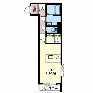 T ブリッジアベニュー【3階】の間取り