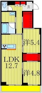 ヴェールデオトー【2階】の間取り
