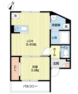 AJ馬橋II【1階】の間取り