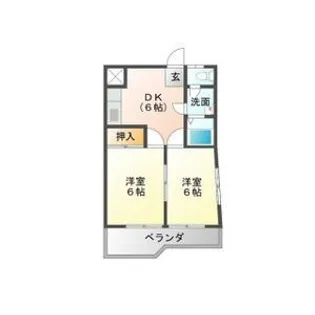 赤羽ハイツ1号棟【3階】の間取り