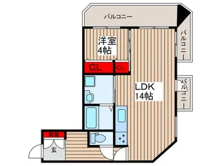 ペガサスマンション石神井公園【5階】の間取り
