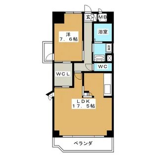 cantik新栄【4階】の間取り