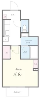 パークサイド足立【1階】の間取り