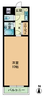 アイレックス南天神【2階】の間取り