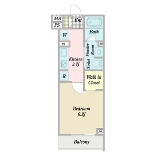 Franchir舞浜【3階】の間取り