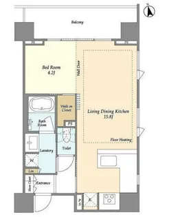 Mトリアノン【8階】の間取り