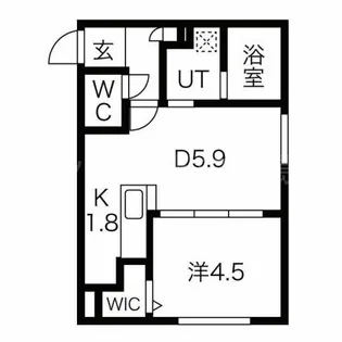 スフィーダ平岸【1階】の間取り