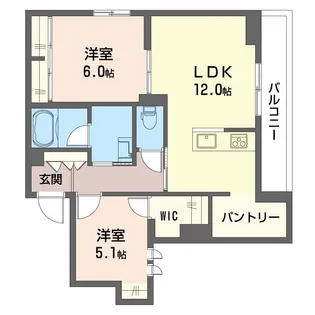 フェリーチェSAMUKAWA【3階】の間取り