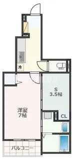 ポスタリティ・ハイツ【1階】の間取り