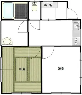ハイム二見【1階】の間取り
