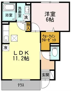 ハイネスA【1階】の間取り