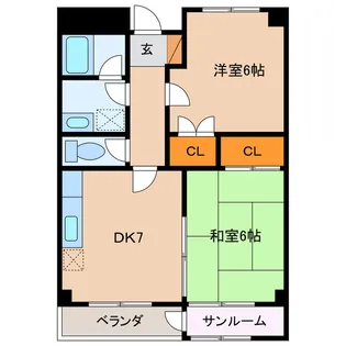 たろうまるシティ・アネックス【3階】の間取り