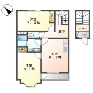 アシューレ【2階】の間取り