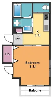 エスト上大崎【3階】の間取り