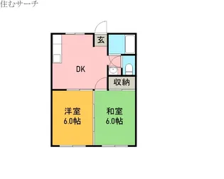 サンリッチあかつき【2階】の間取り