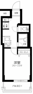 プレール・ドゥーク蒲田II【8階】の間取り