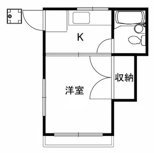 サンライズ中野坂上【2階】の間取り