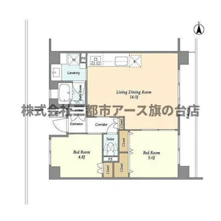 HF大森町レジデンス【6階】の間取り