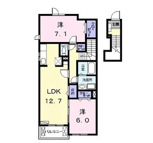 アンジュ II【2階】の間取り