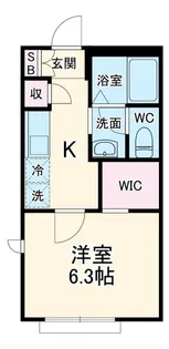 セゾンヒル【1階】の間取り