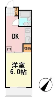 梨苑マンション【2階】の間取り
