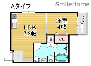 パレス沢ノ町II番館【1階】の間取り