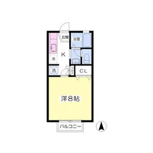 アパートメント・コアC棟【1階】の間取り