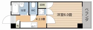 エントピア鴨池第11【6階】の間取り