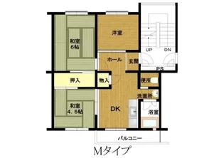 姫路市川 5号棟【5階】の間取り