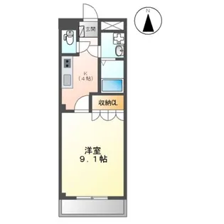 スクウェア 市之久田【2階】の間取り