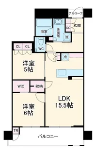 プレミスト京都二条城北【4階】の間取り