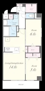 CASA DE ALIVIO【5階】の間取り