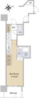THE ASAKUSA RESIDENCE【3階】の間取り