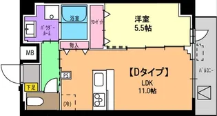パラシオテルマス池上【4階】の間取り
