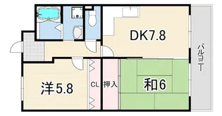 ガゼル藤沢【1階】の間取り