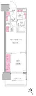 レジディア門前仲町プレイス【3階】の間取り