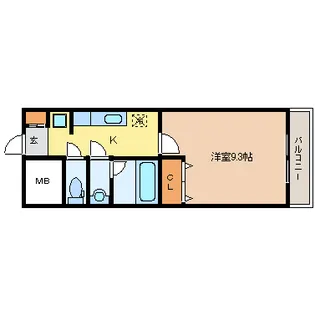 ハバードリーム6番館【3階】の間取り