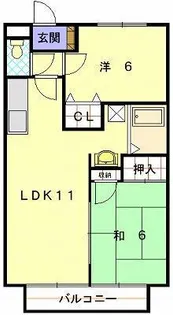 レスポワール横尾【2階】の間取り
