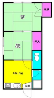 緑コーポ【2階】の間取り