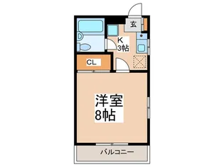 ビラ・プランタン【1階】の間取り