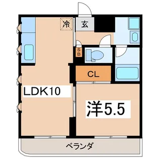 ジ・ウシロヤ テラス【3階】の間取り