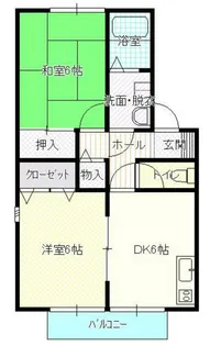 ソレイユ壱番館【1階】の間取り
