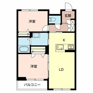 シャーメゾン ベルヒルズ【2階】の間取り