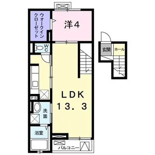 パルク栄光【4階】の間取り