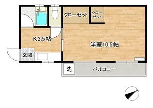 大泉パークコーポ【2階】の間取り