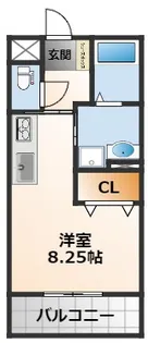 レジデンスコート武庫川【2階】の間取り