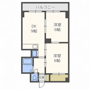 エターナルニシヤ1【3階】の間取り