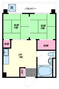 山口マンション【4階】の間取り