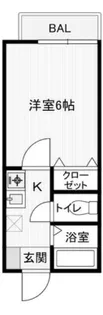 エクシヴ大里I【2階】の間取り