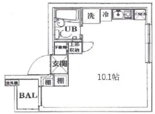 Amax梅島【4階】の間取り